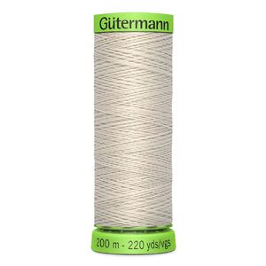 Gutermann Extra Fine Thread #299 LIGHT BEIGE GREY, 200m Spool 100% Polyester