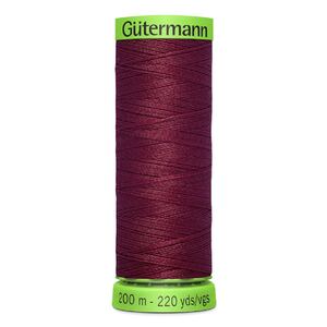 Gutermann Extra Fine Thread #375 BURGUNDY, 200m Spool 100% Polyester