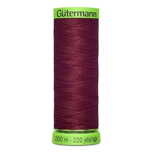 Gutermann Extra Fine Thread #375 BURGUNDY, 200m Spool 100% Polyester