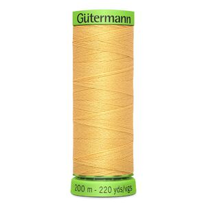 Gutermann Extra Fine Thread #415 PALE GOLD, 200m Spool 100% Polyester