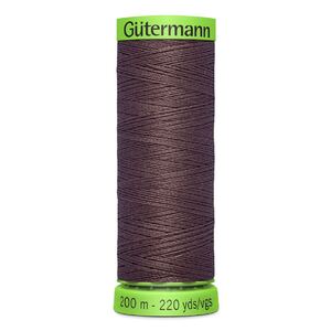 Gutermann Extra Fine Thread #423 DARK COCOA BROWN, 200m Spool 100% Polyester