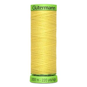 Gutermann Extra Fine Thread #580 YELLOW, 200m Spool 100% Polyester