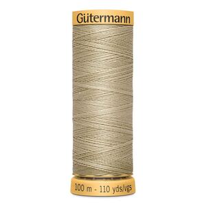 Gutermann 100% Cotton Thread #1017 SILVER GREY, 100m Spool