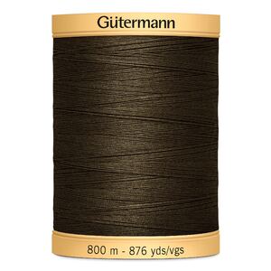 Gutermann Cotton Thread 800m (876yds) #2960 Bark Brown