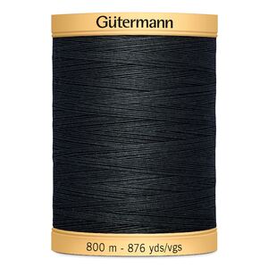 Gutermann Cotton Thread, 800m (876tds) #5902 Iron Grey