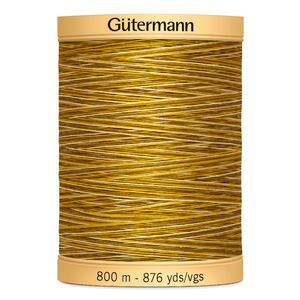 Gutermann Cotton Thread, 800m (876yds) #9928, Variegated Butternut Cotton