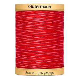 Gutermann Cotton Thread, 800m (876yds) #9973, Variegated Red