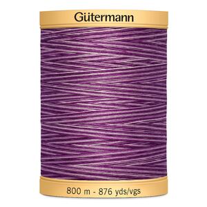 Gutermann Cotton Thread, 800m (876yds) #9978, Variegated Purple Passion