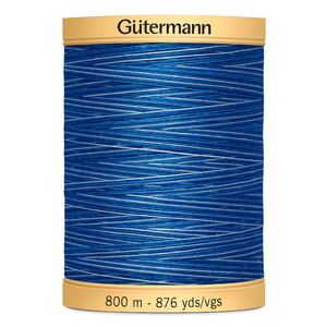 Gutermann Cotton Thread, 800m (876yds) #9986, Variegated Evening Sky
