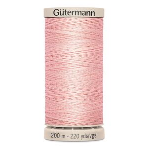 Waxed Cotton Quilting Thread #2538 PINK, 200m Spool