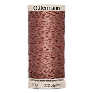Gutermann Waxed Cotton Quilting Thread 200m Colour 2635 DARK DUSTY ROSE