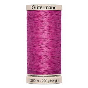 Gutermann Waxed Cotton Quilting Thread 200m Colour 2955 PINK