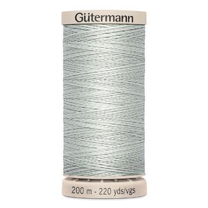 Waxed Cotton Quilting Thread #4507 LIGHT GREY, 200m Spool