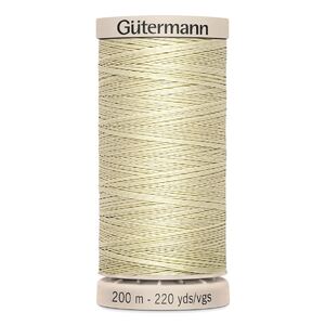 Waxed Cotton Quilting Thread #829 CREAM, 200m Spool