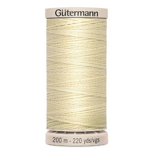 Waxed Cotton Quilting Thread #919 OFF WHITE, 200m Spool