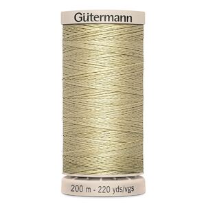 Waxed Cotton Quilting Thread #928 DARK CREAM, 200m Spool