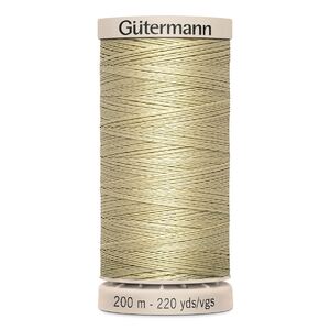 Gutermann Waxed Cotton #928 DARK CREAM, Hand Quilting Thread 