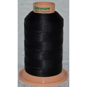 Gutermann Tera 40, BLACK, 400 Metre Kingspool, For High Tensile and Brilliant Seams