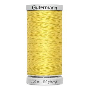 Gutermann Extra Strong Polyester Thread, Colour 327 YELLOW, 100m Spool