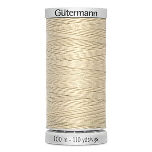 Gutermann Extra Strong Polyester Thread, #414 CREAM, M782, 100m Spool