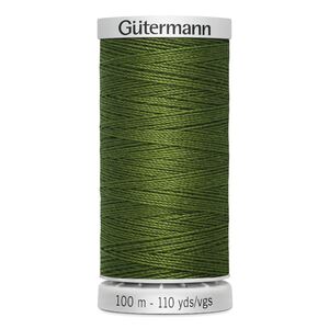 Gutermann Extra Strong Polyester Thread, Colour 585, Khaki Green, 100m Spool