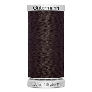 Gutermann Extra Strong Polyester Thread, #696 DARK BROWN, 100m Spool