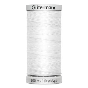 Gutermann Extra Strong Polyester Thread, #800 WHITE, M782, 100m Spool