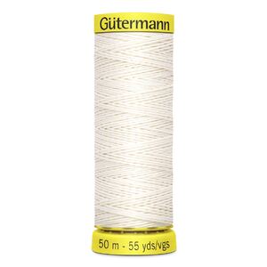 Gutermann Thread Linen #5129 WHITE, 50m Spool, A Strong Natural Thread