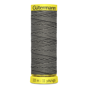 Gutermann GREY Shirring Elastic Thread #1505, 10m Spool