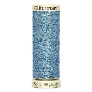Gutermann Metallic Effect Thread 50m #143 BLUE