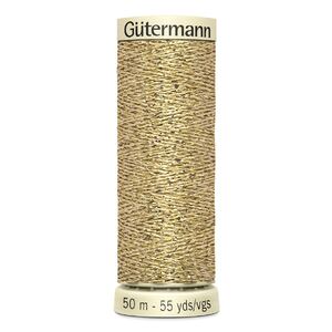 Gutermann Metallic Effect W 331 Thread 50m Spool #24 GOLD