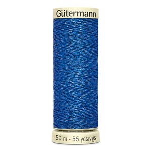 Gutermann Metallic Effect Thread 50m Spool #315 ROYAL BLUE