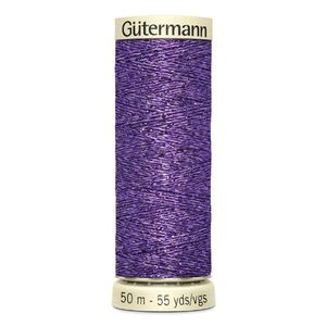 Gutermann Metallic Effect Thread 50m Spool #571 PURPLE Art. No. 744603