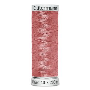 Gutermann Rayon 40 #1016 PASTEL CORAL, 200m Embroidery Thread