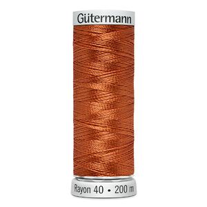 Gutermann Rayon 40 #1021 CINNAMON, 200m Embroidery Thread