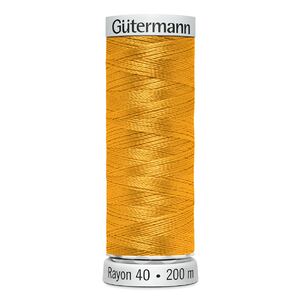 Gutermann Rayon 40 #1024 GOLDENROD, 200m Machine Embroidery Thread