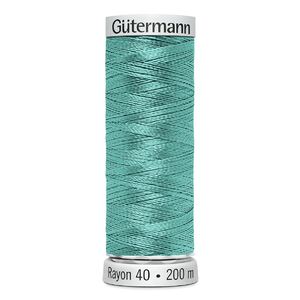 Gutermann Rayon 40 #1045 LIGHT TEAL, 200m Machine Embroidery Thread