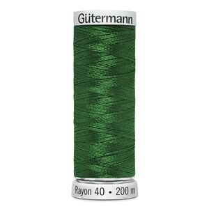 Gutermann Rayon 40 #1051 CHRISTMAS GREEN, 200m Machine Embroidery Thread