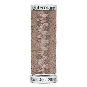 Gutermann Rayon 40 #1054 MEDIUM DARK ECRU, 200m Machine Embroidery Thread