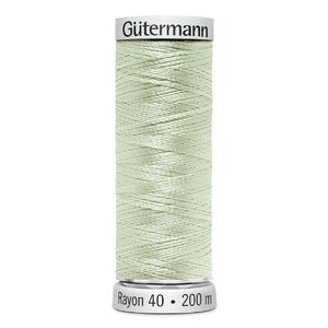 Gutermann Rayon 40 #1063 PALE YELLOW-GREEN, 200m Machine Embroidery Thread