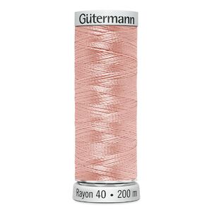 Gutermann Rayon 40 #1064 PALE PINK, 200m Machine Embroidery Thread