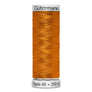 Gutermann Rayon 40 #1065 ORANGE YELLOW, 200m Machine Embroidery Thread