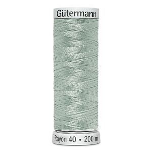 Gutermann Rayon 40 #1077 JADE TINT, 200m Machine Embroidery Thread