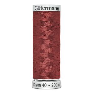 Gutermann Rayon 40 #1081 BRICK, 200m Machine Embroidery Thread