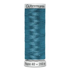 Gutermann Rayon 40 #1090 DEEP PEACOCK, 200m Machine Embroidery Thread