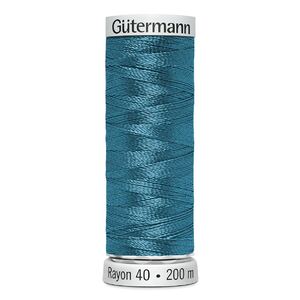 Gutermann Rayon 40 #1090 DEEP PEACOCK, 200m Machine Embroidery Thread