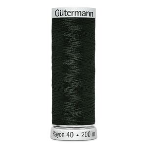 Gutermann Rayon 40 #1103 DARK KHAKI, 200m Machine Embroidery Thread