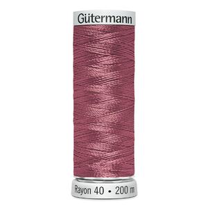 Gutermann Rayon 40 #1119 DARK MAUVE, 200m Machine Embroidery Thread