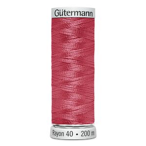 Gutermann Rayon 40 #1154 CORAL, 200m Machine Embroidery Thread