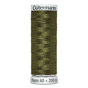 Gutermann Rayon 40 #1156 LIGHT ARMY GREEN, 200m Machine Embroidery Thread